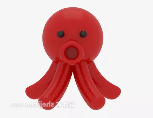 Children Stuffed Toy Squid 3d model Children Stuffed Toy Squid 3d model
