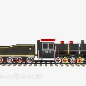 Children Toy Antique Train 3d model