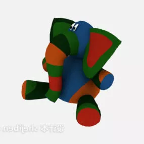 Children Stuffed Toy Elephant 3d model