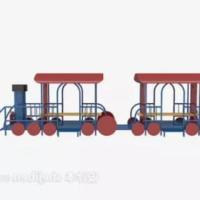 Children Train Toy 3d model