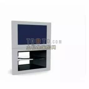 Modern Tv Shelf 3d model