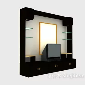 Chinese Tv Cabinet Decoration 3d model