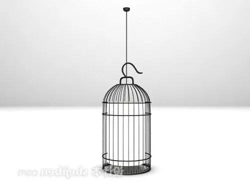 Chinese Iron Birdcage Chandelier 3d model Chinese Iron Birdcage Chandelier 3d model