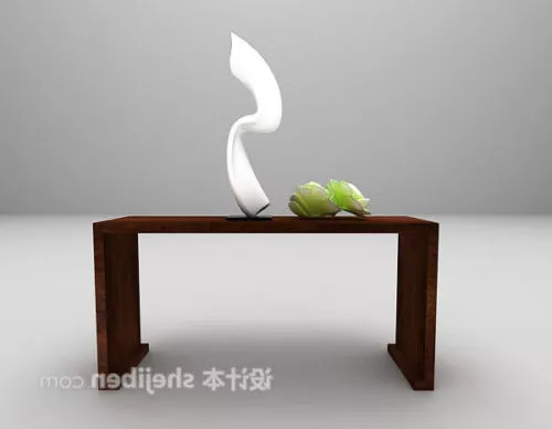 Chinese Modernism Table With Sculpture 3d model Chinese Modernism Table With Sculpture 3d model