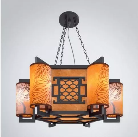 Flower Crystal Chandelier 3d model