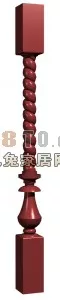 European Construction Component Column 3d model