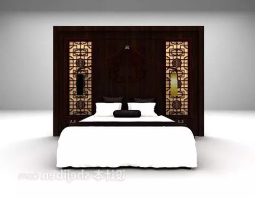 Partition Decorative With Chair Table 3d model