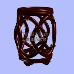 Chinese Dwarf Chair 3d model