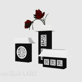 Tableware Element Potted Decorative 3d model