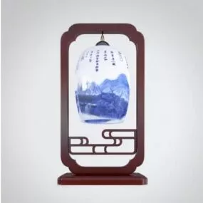 Chinese Antique Lamp 3d model