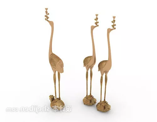 Movable Wheels Crane 3d model