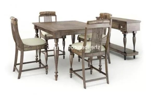 Chinese Home Dining Table And Chairs 3d model Chinese Home Dining Table And Chairs 3d model