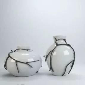 Chinese Ceramic Vase Ornament 3d model