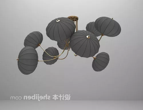 Cartoon Lantern Lamp 3d model