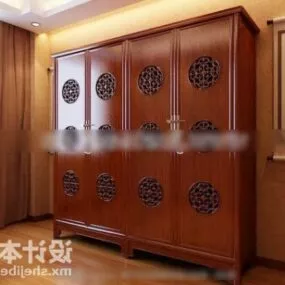 Chinese Classic Wall Wardrobe Furniture 3d model
