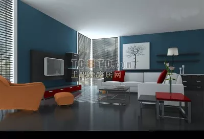 Rock Room Interior 3d model