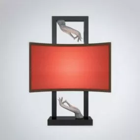 Chinese Buddha Hand Table Lamp 3d model