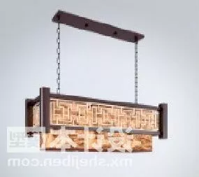 Chinese Restaurant Retro Chandelier 3d model