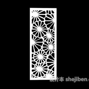 Chinese Round Carving Texture 3d model