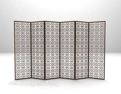 Chinese Carving Screen 3d model Chinese Carving Screen 3d model