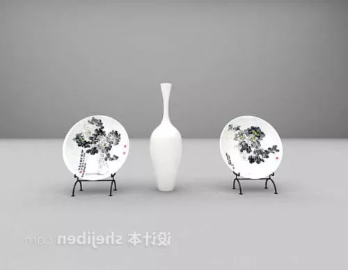 Potted Vase Plant 3d model