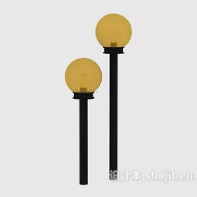 Sphere Garden Lamp 3d model