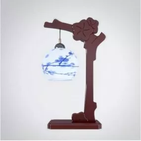 Chinese Porcelain Hanging Table Lamp 3d model