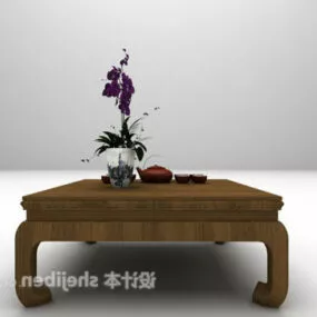 Chinese Style Coffee Table Wooden 3d model