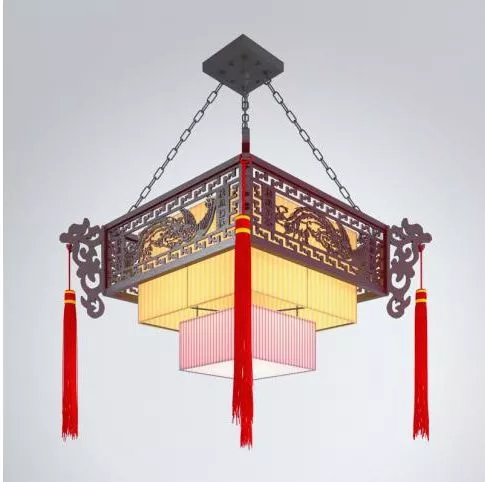 Elegant Vintage Chandelier 3d model