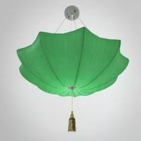 Chinese Retro Umbrella Chandelier 3d model
