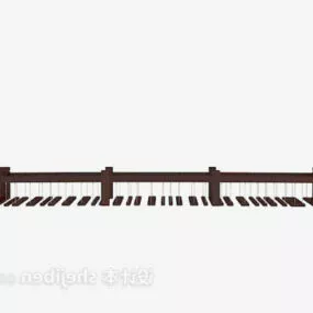 Chinese Wood Bridge 3d model