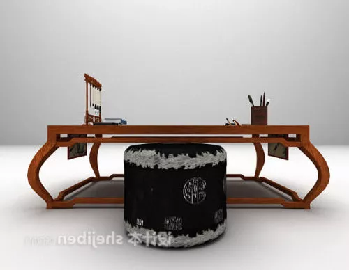 Chinese Writing Desk 3d model Chinese Writing Desk 3d model