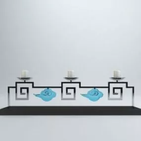 Chinese Candlestick Stand 3d model