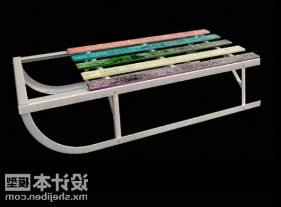 Dog Sled Transport 3d model