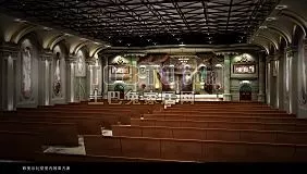 European Church Indoor 3d model