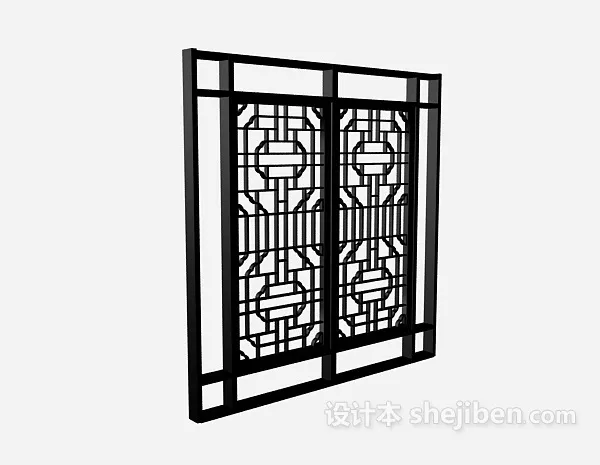 Classic Chinese Window Frame 3d model Classic Chinese Window Frame 3d model