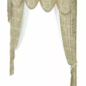Classic European Curtain 3d model