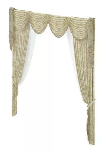 Antique Curtain Multiple Layers 3d model