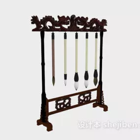 Chinese Pen Holder Stand 3d model