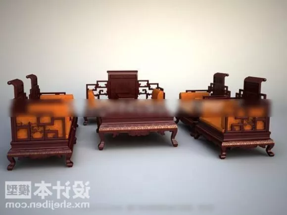 Nightstand Bedroom Interior 3d model