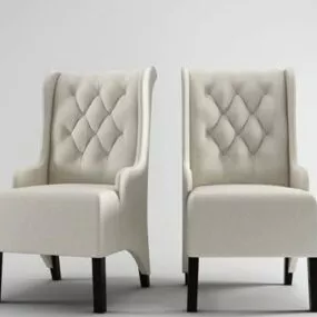 Classic Style Upholstery Chair 3d model