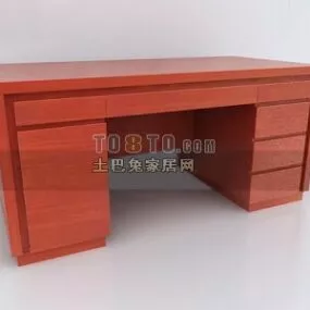 Classical Chinese Wood Desk 3d model