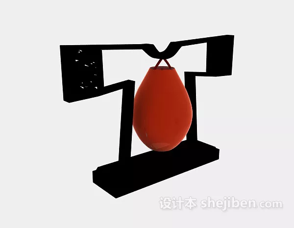 Luster Candle Lamp 3d model