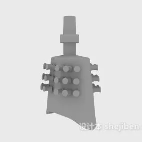 Vintage Chinese Bell Decoration 3d model