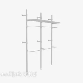 Clothes Shelf Furniture V1 3d model