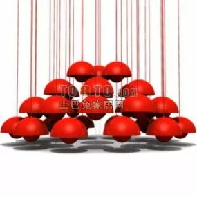 Restaurant Chandelier Modern Style 3d model