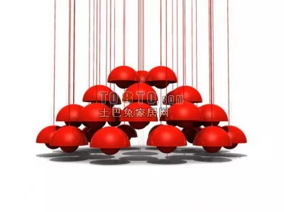 Ceiling Lamp Antique Art Light Chandelier 3d model
