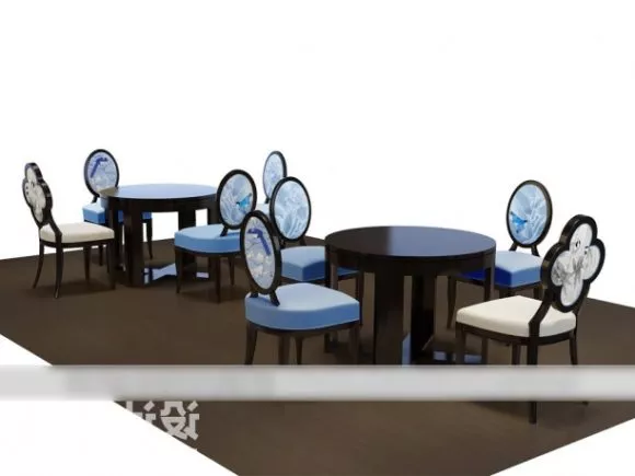 Chinese Coffee Table And Chair 3d model Chinese Coffee Table And Chair 3d model