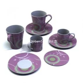 Coffee Teapot Cup 3d model