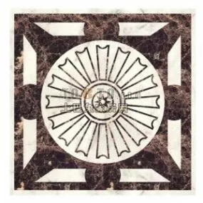 Collage Floor Tile Stone Material 3d model